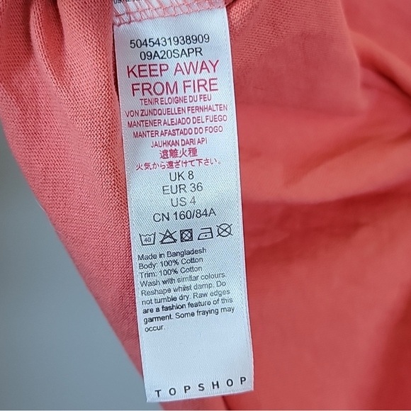 Topshop Raglan Crop Tee - Picture 5 of 6